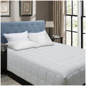 Shangri La Bamboo Blend Microfiber Box End Quilt Silver King
