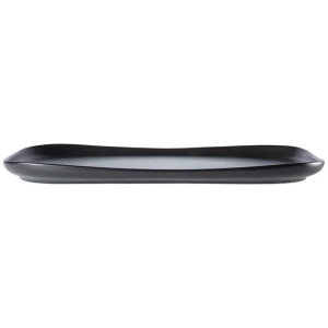 Share Rectangular Stoneware Serving Platter Size 37X23cm in Black by Alex Liddy