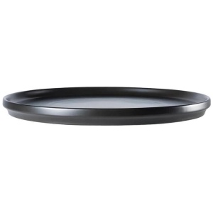 Share Round Stoneware Serving Platter Size 32cm in Black by Alex Liddy