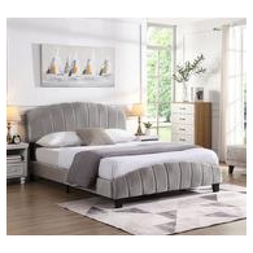 Shella Queen Bed Grey