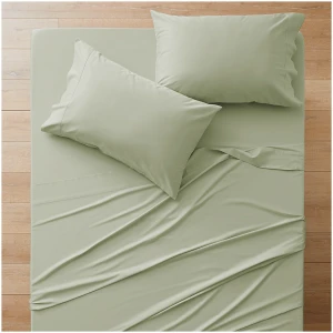 Sleeping Beauty 400 Tc Bamboo Cotton Queen Sheet Set - Sage