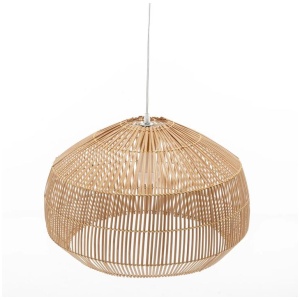 Solara Sphere Natural Hand-Woven Bamboo Cage Pendant Lamp Light