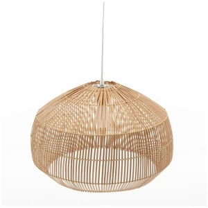 Solara Sphere Natural Hand-Woven Bamboo Cage Pendant Lamp Light