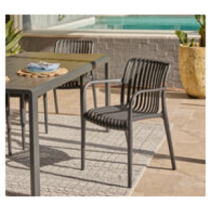 Solaro Outdoor Dining Chair Black
