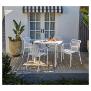 Solaro Outdoor Dining Chair White