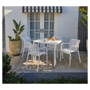 Solaro Outdoor Dining Chair White