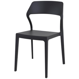 Specter Indoor / Outdoor Dining Chair - Black by Interior Secrets - AfterPay Available