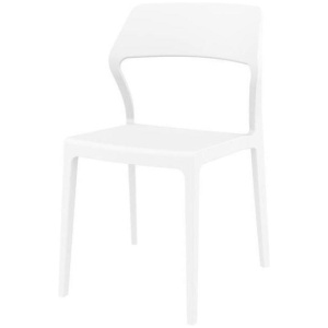 Specter Indoor / Outdoor Dining Chair - White by Interior Secrets - AfterPay Available