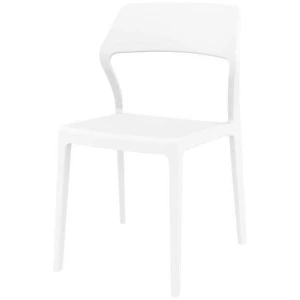 Specter Indoor / Outdoor Dining Chair - White by Interior Secrets - AfterPay Available
