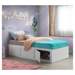 Stratford Single Bed With Bedhead White