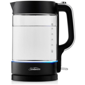 Sunbeam 1.7L Black Classics Glass Kettle. KE6450K