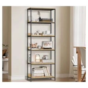 Surena 5 Shelf Bookcase Neutral
