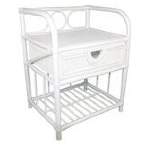 Suzane Bedside Table White