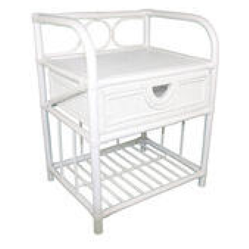 Suzane Bedside Table White