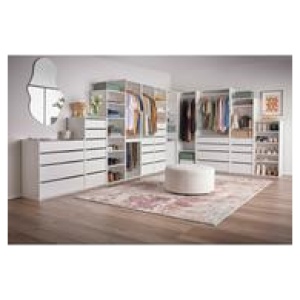 Tailor 4 Drawer Display Cabinet White