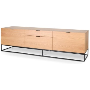 Talia Entertainment TV Unit - Natural Oak by Interior Secrets - AfterPay Available
