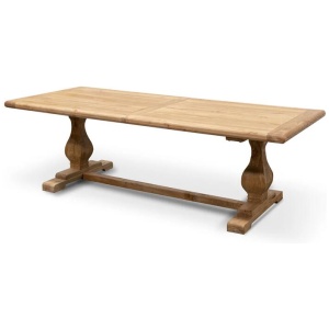 Titan Reclaimed 2.4m ELM Wood Dining Table - Rustic Natural by Interior Secrets - AfterPay Available