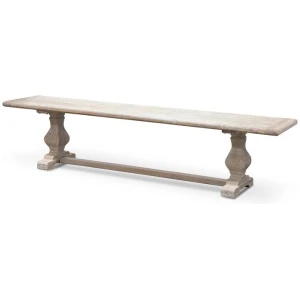 Titan Reclaimed 2m ELM Wood Bench - White Washed by Interior Secrets - AfterPay Available