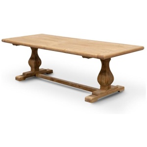 Titan Reclaimed ELM Wood Dining Table 1.98m - Rustic Natural by Interior Secrets - AfterPay Available