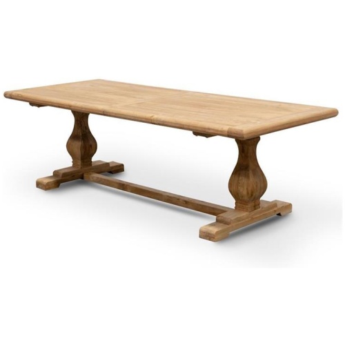 Titan Reclaimed ELM Wood Dining Table 1.98m - Rustic Natural by Interior Secrets - AfterPay Available