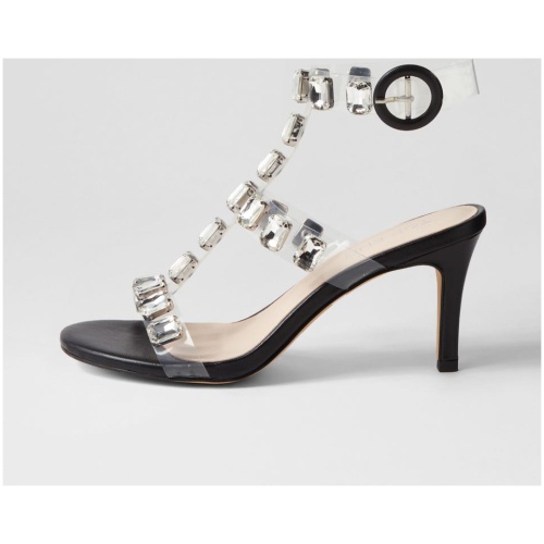 Top End Niamah To Black Silver Multi Black Silver Sandals Womens Shoes Dress Heeled Sandals