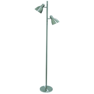 Torres 2 Floor Lamp, Nickel