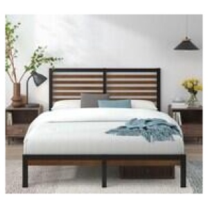 Trix Queen Bed Frame Brown
