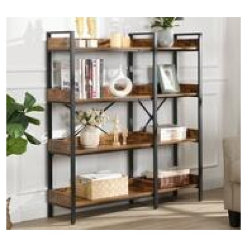Tucker 4 Tier Bookshelf Brown