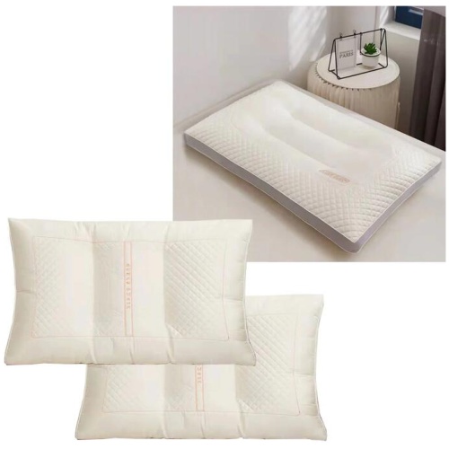 Twin Pack Pearl Protein & Latex Skin Friendly Standard Pillows 48 x 74 cm