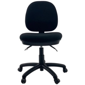 UNIX CITY Medium Back AFRDI Office Task Computer Chair - Black