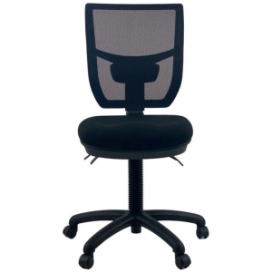 UNIX EISTEIN AFRDI Medium Back Handwheel Adjustable School Office Computer Chair - Black