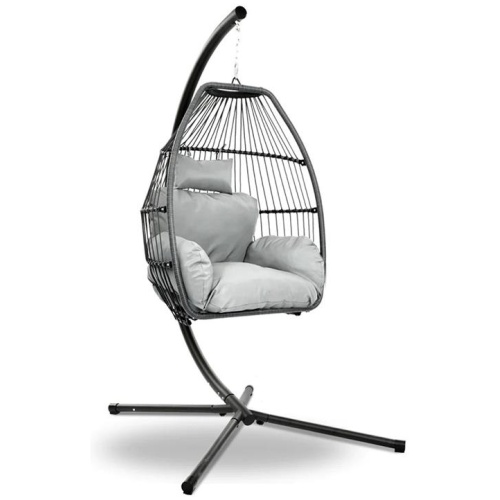 Ubud Outdoor Wicker Egg Pod Chair - Grey by Interior Secrets - AfterPay Available