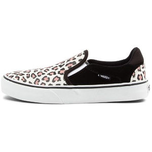 Vans Asher Deluxe W Vn Leopard Suede Canvas Leopard Sneakers Womens Shoes Casual Casual Sneakers
