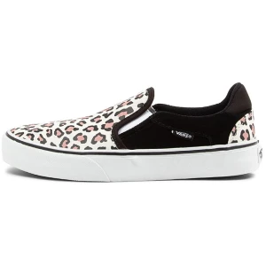 Vans Asher Deluxe W Vn Leopard Suede Canvas Leopard Sneakers Womens Shoes Casual Casual Sneakers