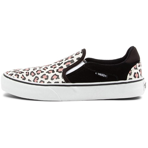 Vans Asher Deluxe W Vn Leopard Suede Canvas Leopard Sneakers Womens Shoes Casual Casual Sneakers
