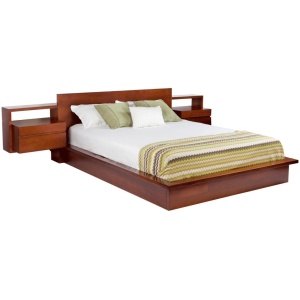 Vegas custom timber platform bed frame floor display