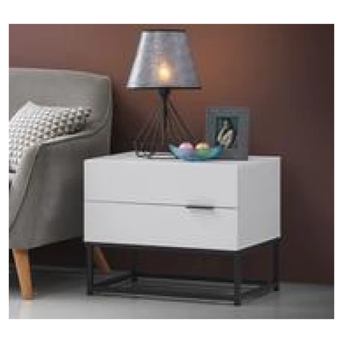 Viera Bedside Table White