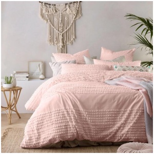 Vintage Design Homewares Betty Blush Quilt Cover Set King