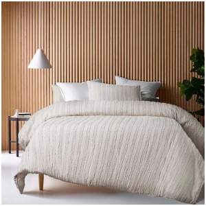 Vintage Design Homewares Reflections Natural Cotton Quilt Cover Set Queen
