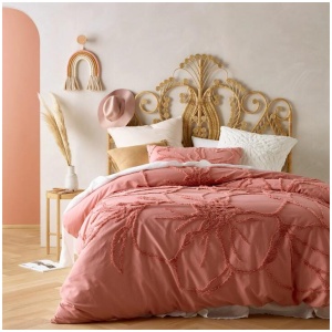 Vintage Design Homewares Rosa Rose Quilt Cover Set King