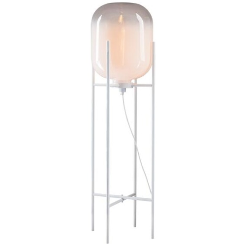 Voss 35 Glass Floor Lamps White | Marden Designer