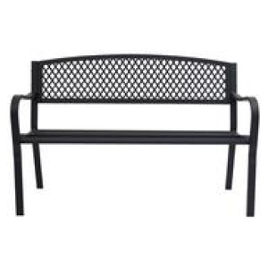 Weste 2 Seater Outdoor Bench Black