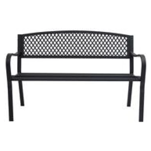 Weste 2 Seater Outdoor Bench Black