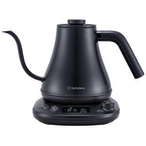 Westinghouse Gooseneck Kettle 1200W 0.8L Black Stainless Steel WHGKE01K