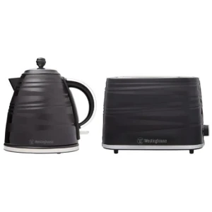Westinghouse Kettle & Toaster Pack - Black Stripe