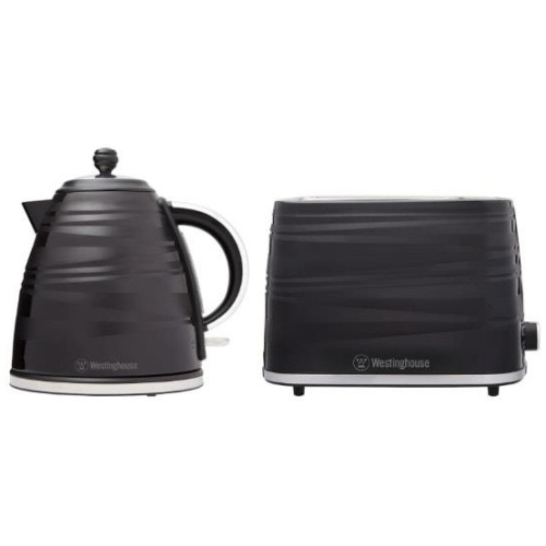 Westinghouse Kettle & Toaster Pack - Black Stripe
