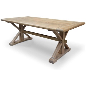 Winston 2m Reclaimed Elm Wood Dining Table - Rustic Natural by Interior Secrets - AfterPay Available