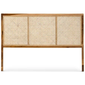 Xander Teak Woven Queen Bedhead - Natural by Interior Secrets - AfterPay Available