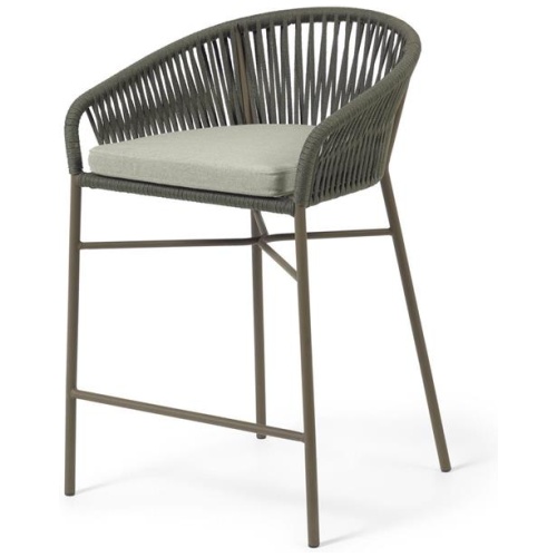 Yanet Woven 65cm Barstool - Dark Green by Interior Secrets - AfterPay Available
