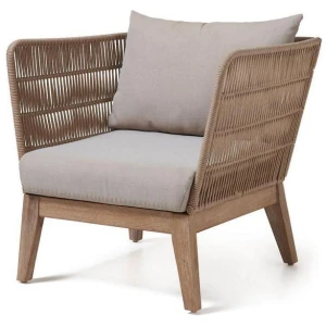 Zane Acacia Wood Fabric Armchair by Interior Secrets - AfterPay Available